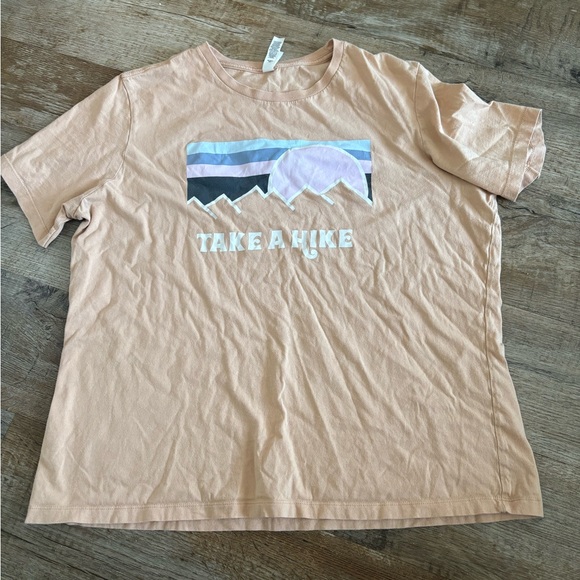 Bella Canvas Tops - Bella Canvas 'Take a Hike' Graphic Tee - Peach